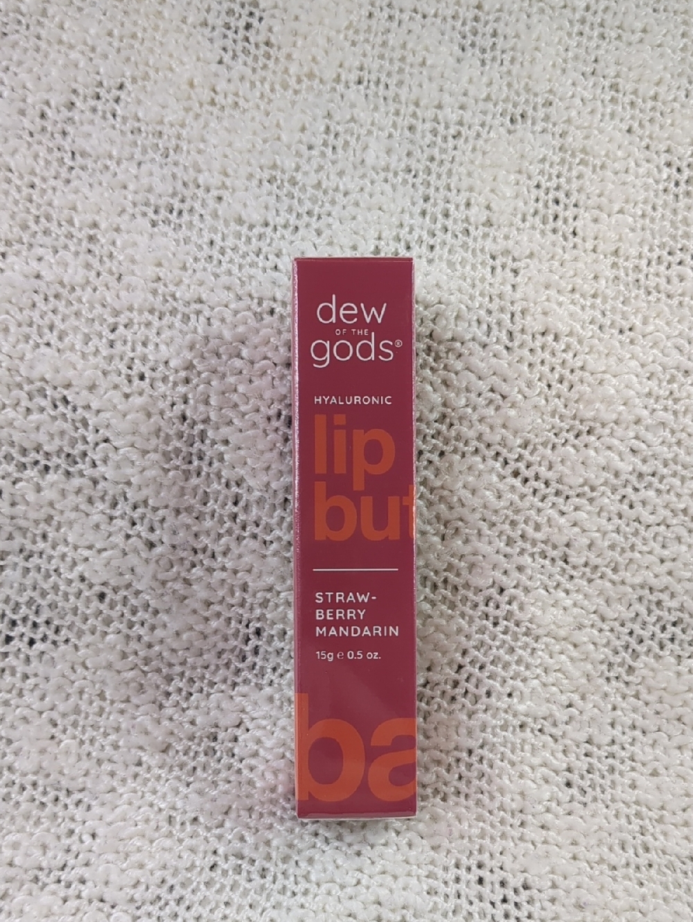 Dew of the Gods Strawberry Mandarin Hyaluronic Lip Butter, 15g/0.5oz